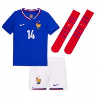 France Adrien Rabiot #14 Replica Home Minikit Euro 2024 Short Sleeve (+ pants)